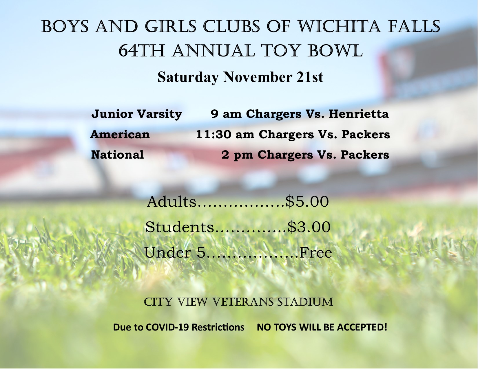 Toy Bowl Boys and Girls Clubs of Wichita Falls